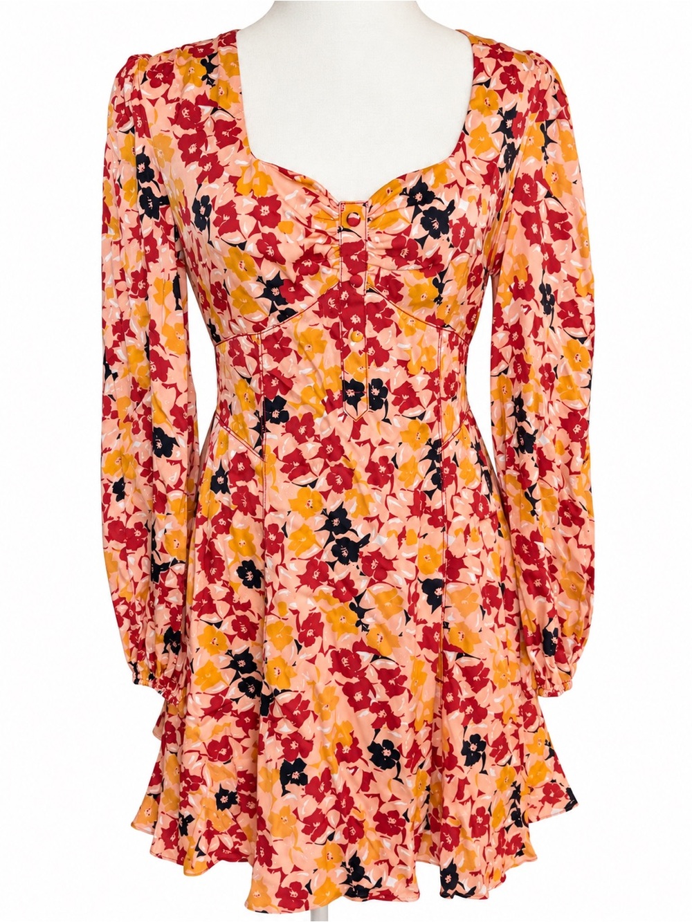 NWT Diane von Furstenberg DVF Faith Floral Mini Dress 8 $368